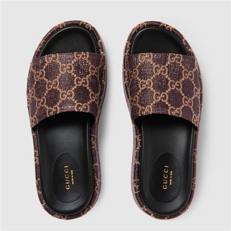 gucci sliders woman|Gucci women's slides clearance sale.